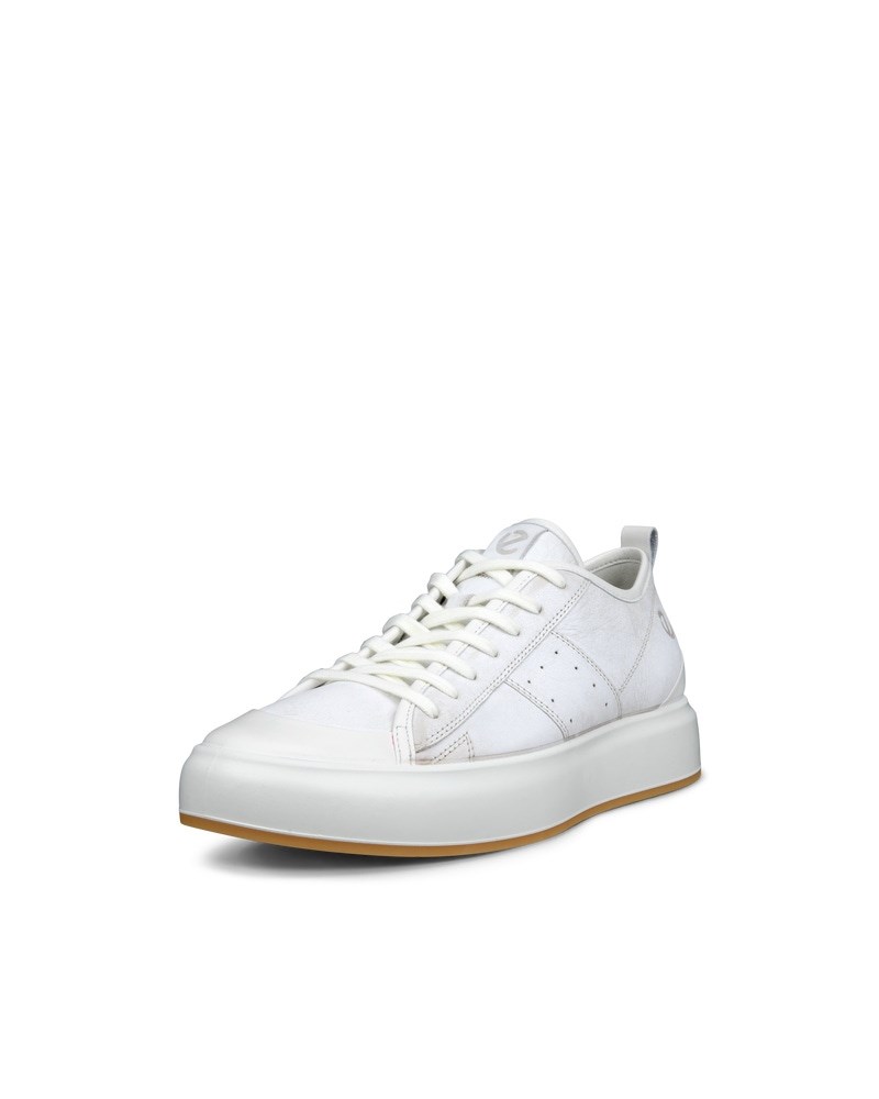 ECCO Street Ace Herren Ledersneaker - Grau