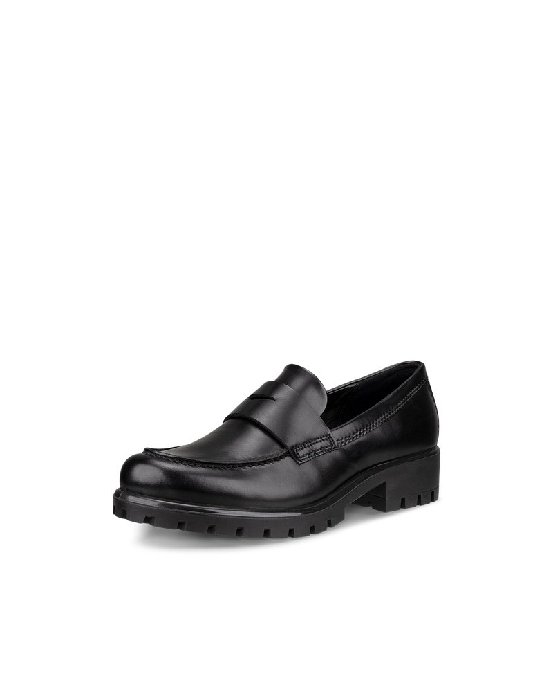 ECCO Modtray Damen Lederloafer - Schwarz