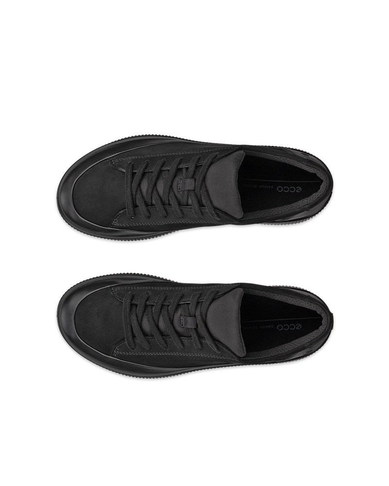 ECCO SOFT ZERO Damen Wasserdichte Nubuklederschuh - Schwarz