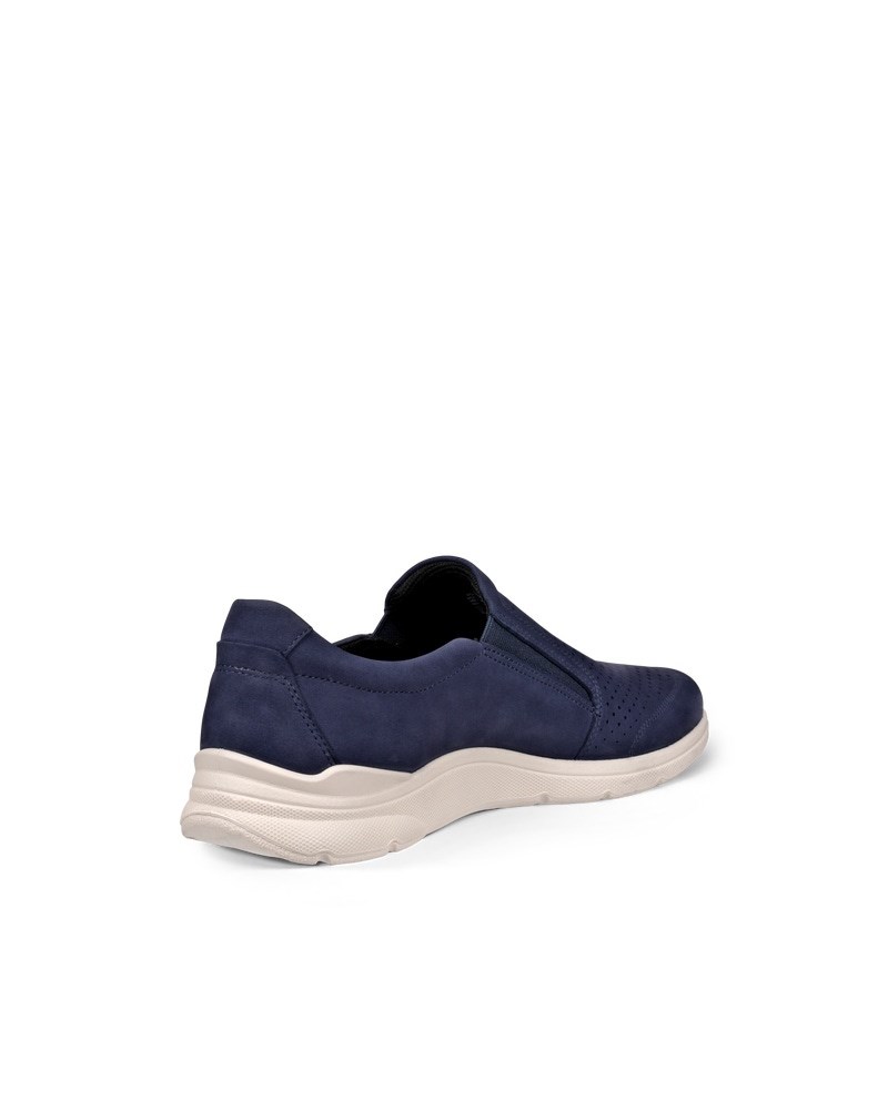 ECCO Irving Herren Nubuk-Slipper - Blau