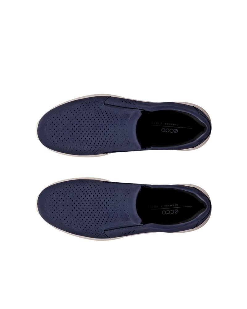 ECCO Irving Herren Nubuk-Slipper - Blau