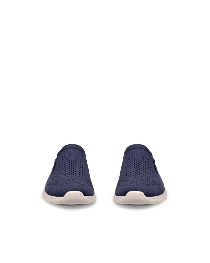 ECCO Irving Herren Nubuk-Slipper - Blau