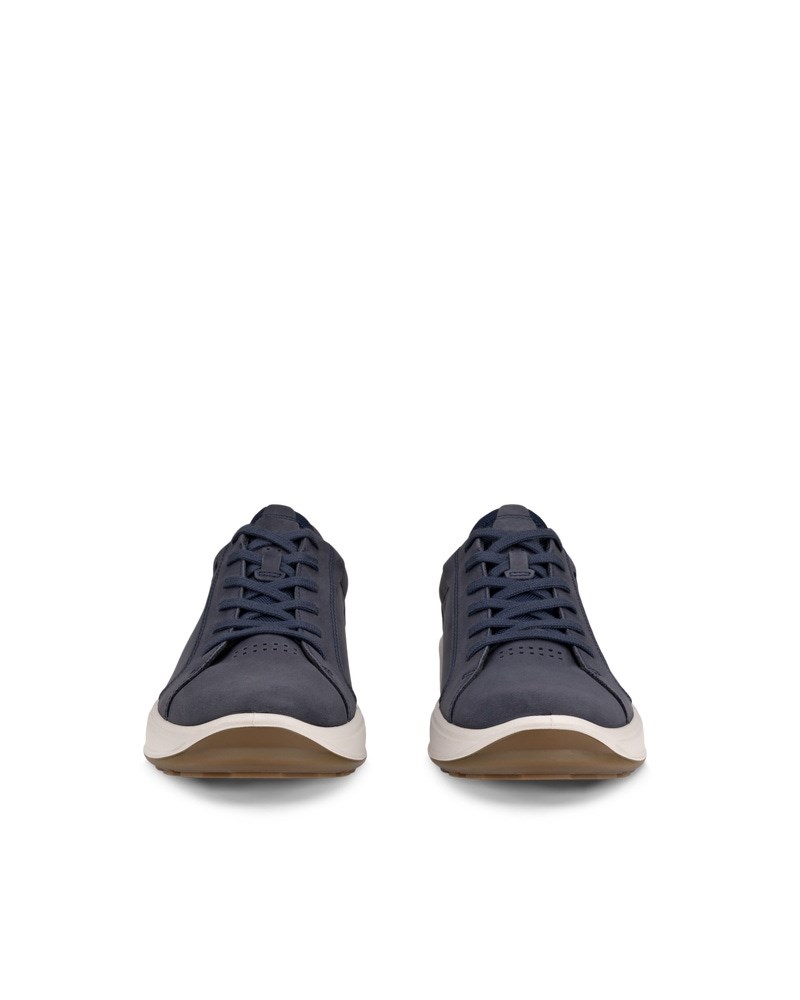 ECCO Byway 2.0 Herren Sneaker aus Nubukleder - Blau