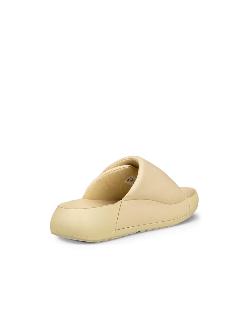 ECCO Cozmo PF Damen Ledersandale - Gelb