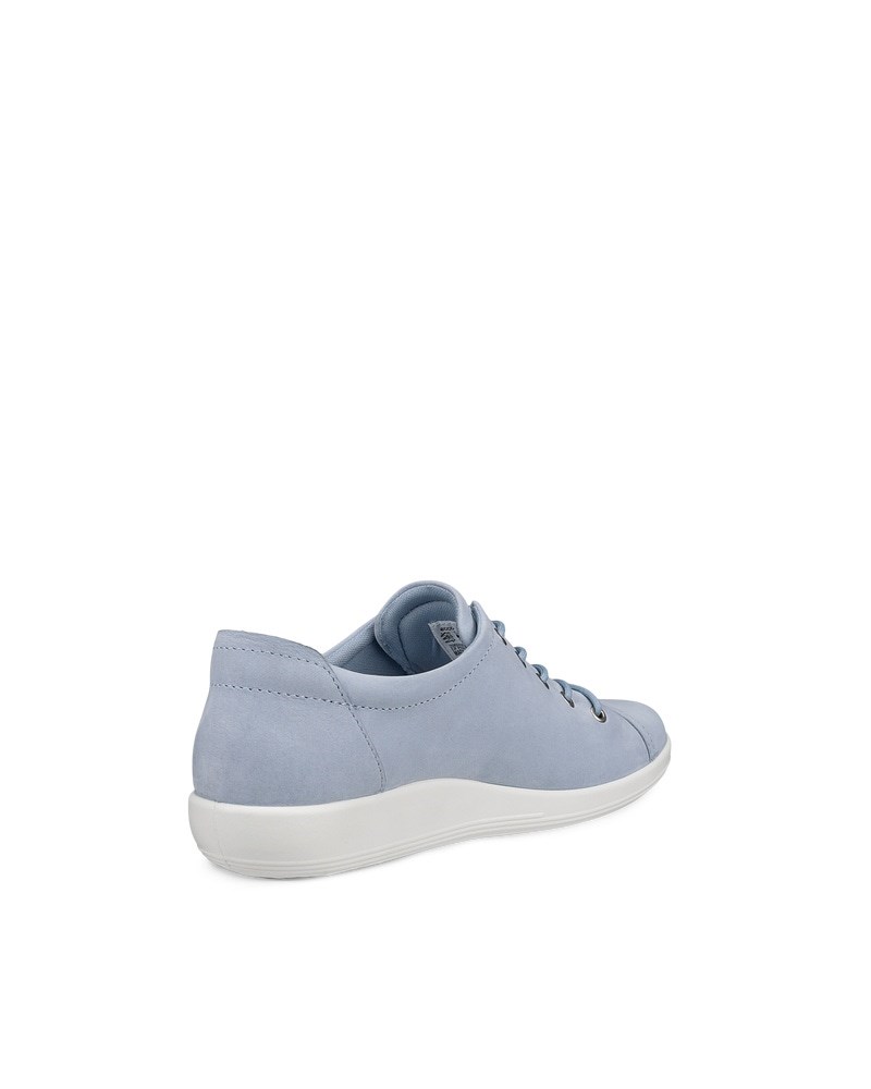 ECCO Soft 2.0 Damen Sneaker aus Nubukleder - Blau