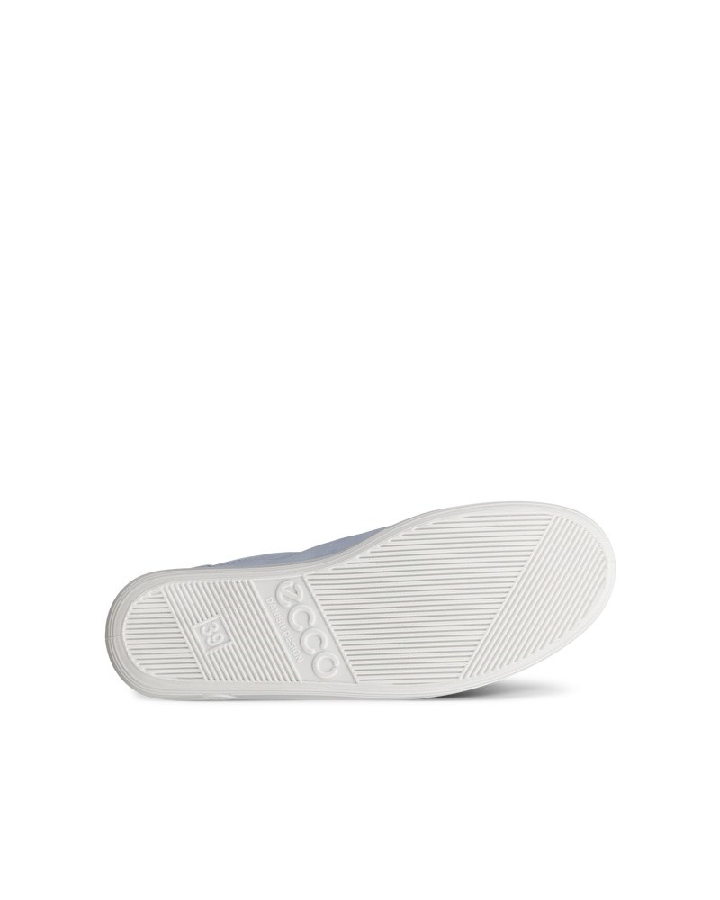 ECCO Soft 2.0 Damen Sneaker aus Nubukleder - Blau