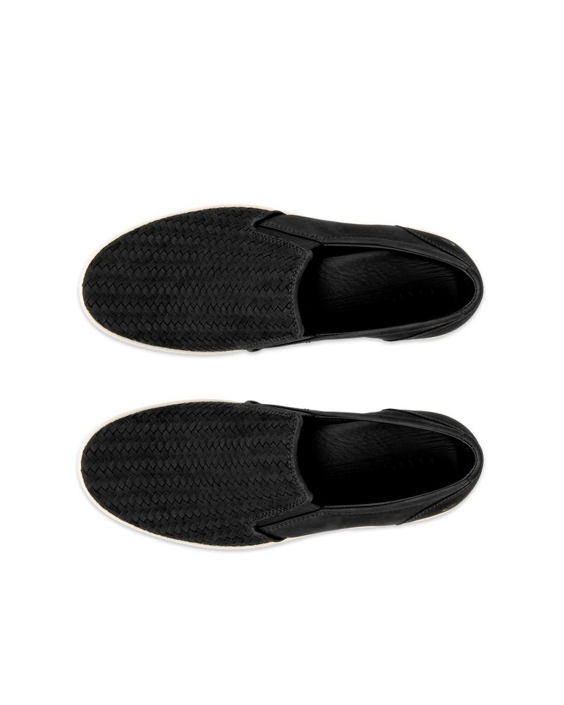 ECCO Soft 7 Herren Nubuk-Slipper - Schwarz