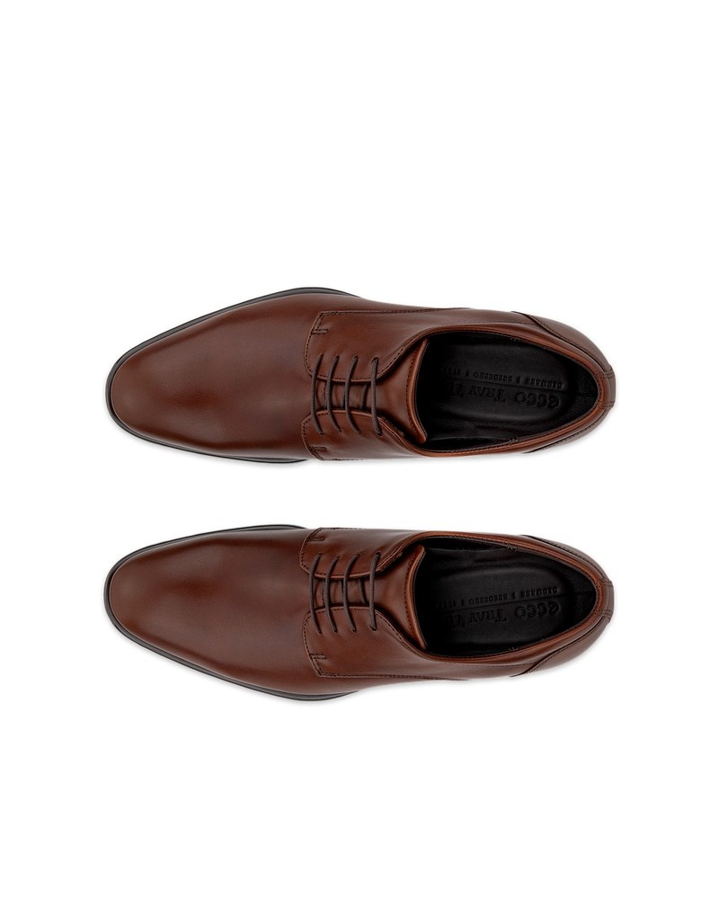 ECCO Citytray Herren Derbyschuhe aus Leder - Braun