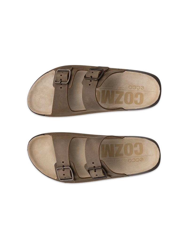 ECCO COZMO Damen Nubuksandale mit zwei Riemen - Braun