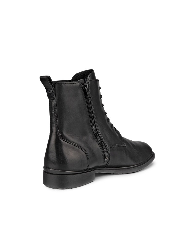 ECCO Dress Classic 15 Damen Schnürstiefel aus Leder - Schwarz
