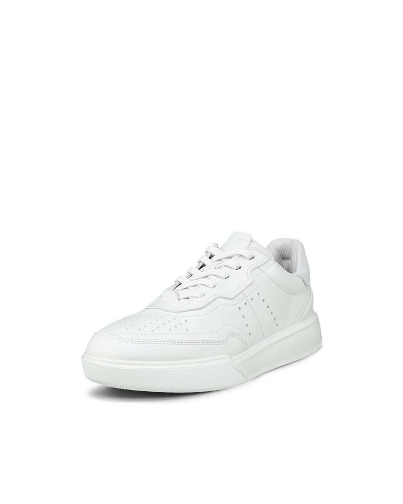 ECCO Street Court Damen Ledersneaker - Weiß