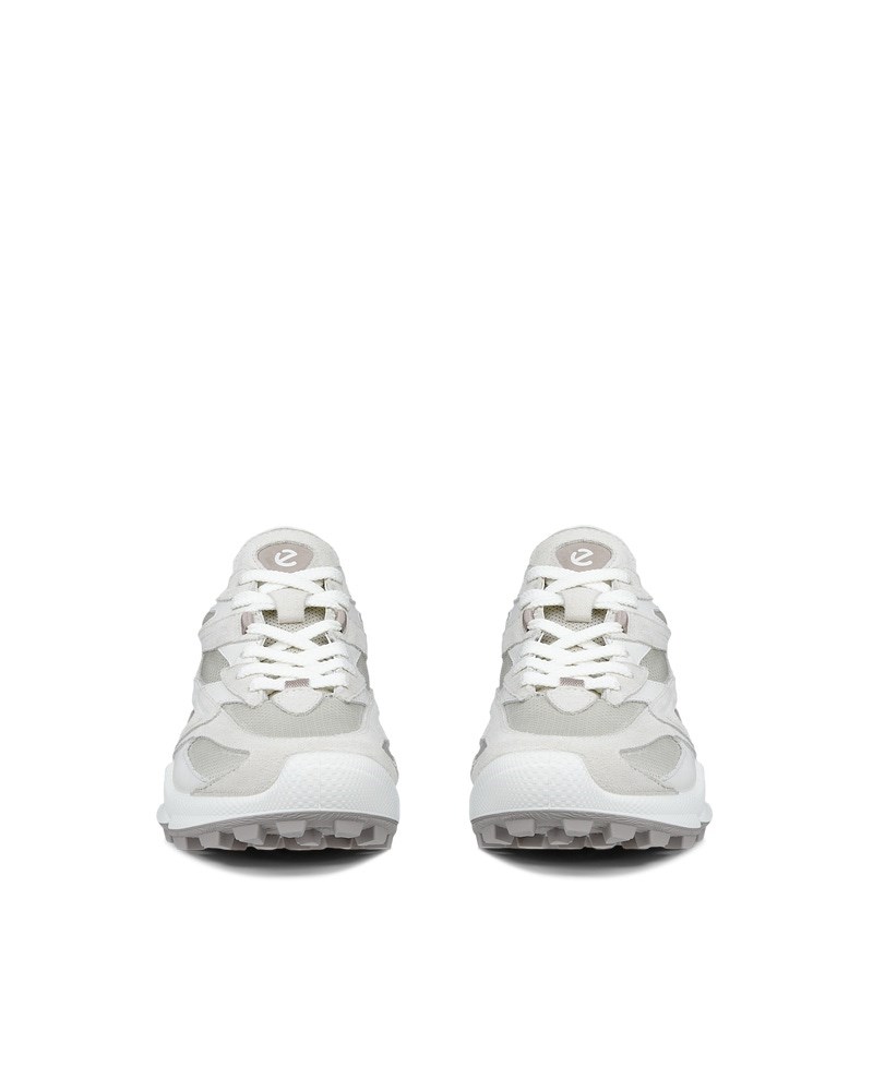 ECCO BIOM C-TRAIL Damen Sneaker aus Veloursleder - Weiß