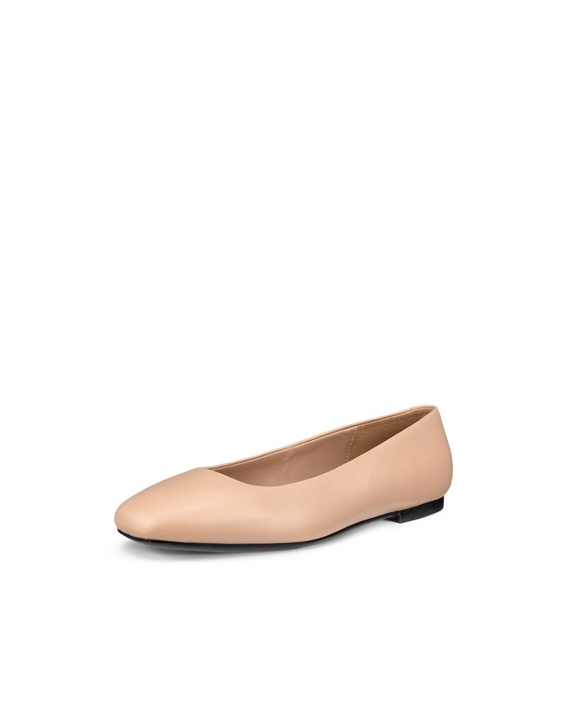 ECCO Margot Damen Lederballerina - Beige