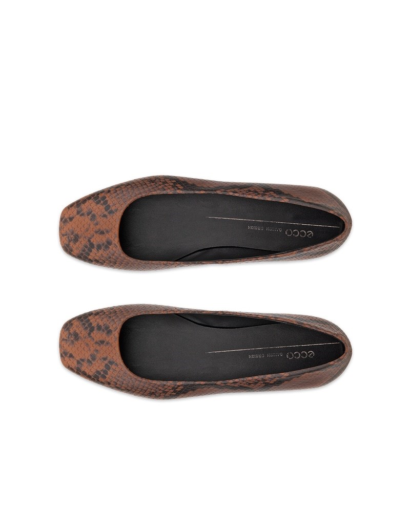 ECCO MARGOT Damen Lederballerina - Braun