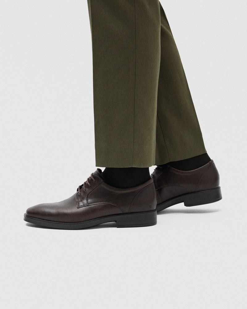 ECCO Metropole Milan Herren Derbyschuhe aus Leder - Braun