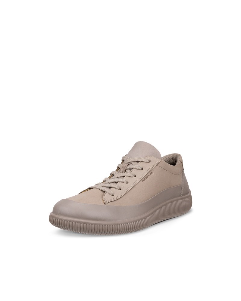 ECCO SOFT ZERO Damen Wasserdichte Nubuklederschuh - Grau