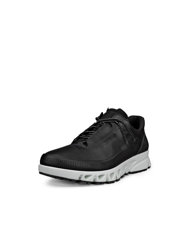 ECCO Multi-Vent Herren Lederschuh mit Gore-Tex - Schwarz