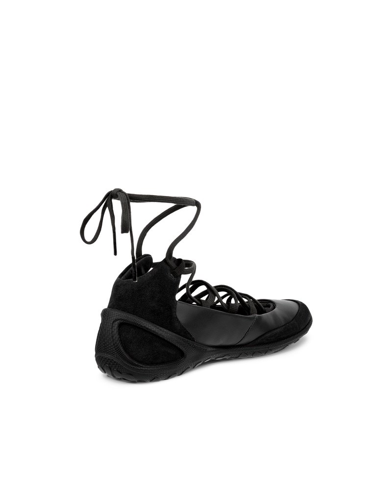 ECCO BIOM LITE Damen Lederballerina - Schwarz