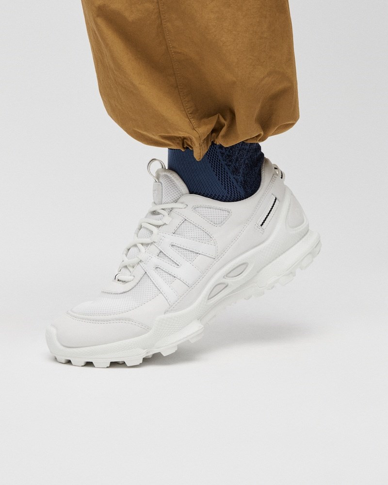 ECCO Biom C-Trail Damen Ledersneaker mit Gore-Tex - Weiß