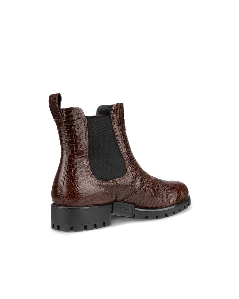 ECCO Modtray Damen Chelsea Boot aus Leder - Braun
