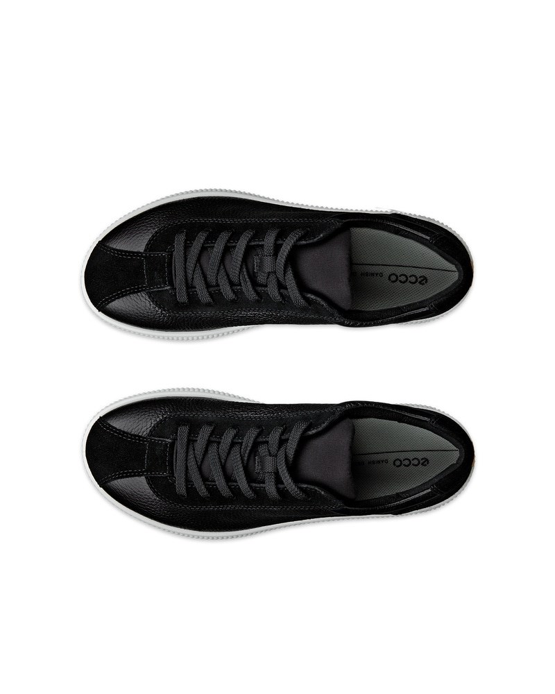 ECCO Soft Zero Damen Ledersneaker - Schwarz