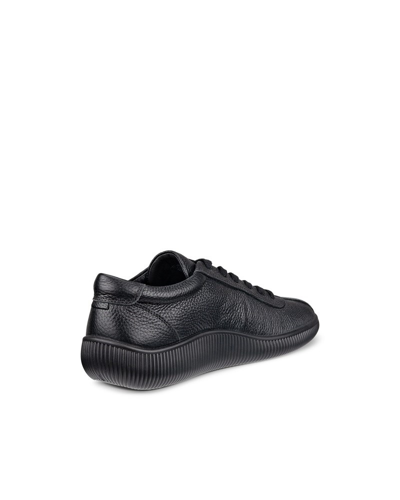 ECCO Soft Zero Herren Ledersneaker - Schwarz