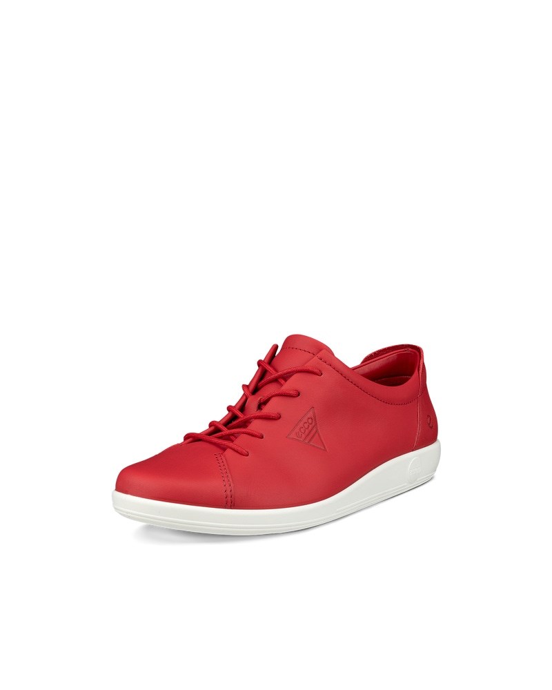 ECCO Soft 2.0 Damen Ledersneaker - Rot