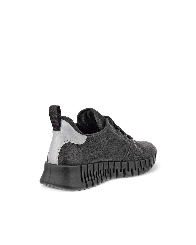 ECCO Gruuv Damen Ledersneaker mit Gore-Tex - Schwarz