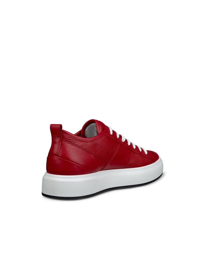 ECCO Street Ace Damen Ledersneaker - Rot