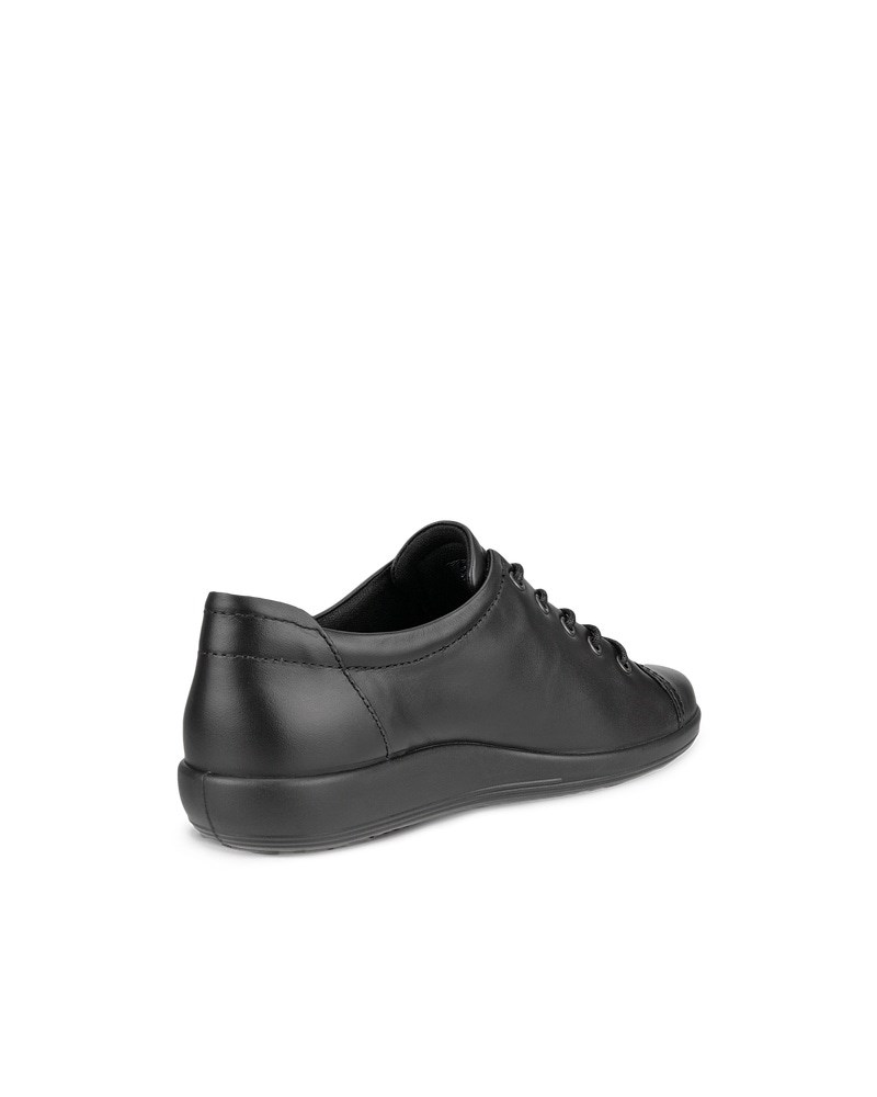 ECCO Soft 2.0 Damen Ledersneaker - Schwarz
