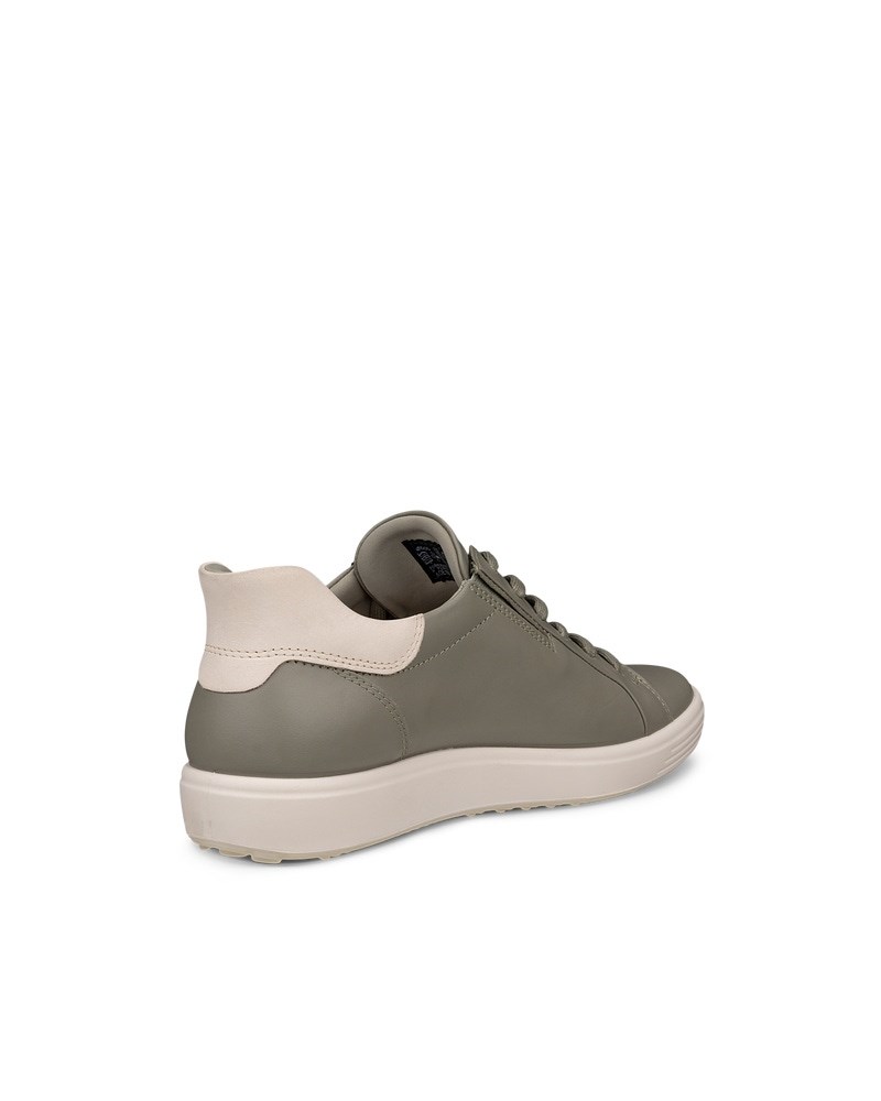 ECCO SOFT 7 Damen Ledersneaker - Grün
