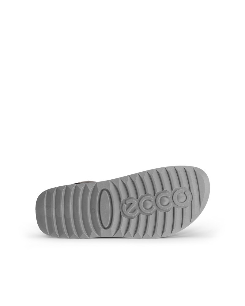 ECCO Cozmo Herren Nubuksandale mit zwei Riemen - Grau