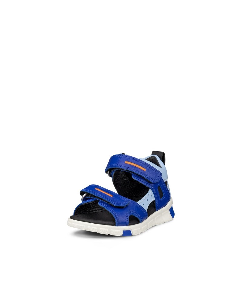 ECCO Mini Stride Kinder Ledersandale - Blau