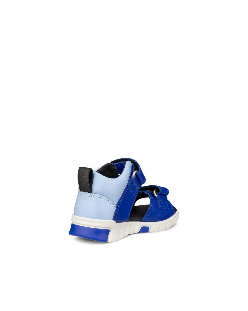 ECCO Mini Stride Kinder Ledersandale - Blau