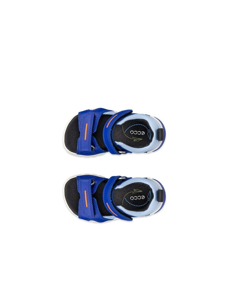 ECCO Mini Stride Kinder Ledersandale - Blau