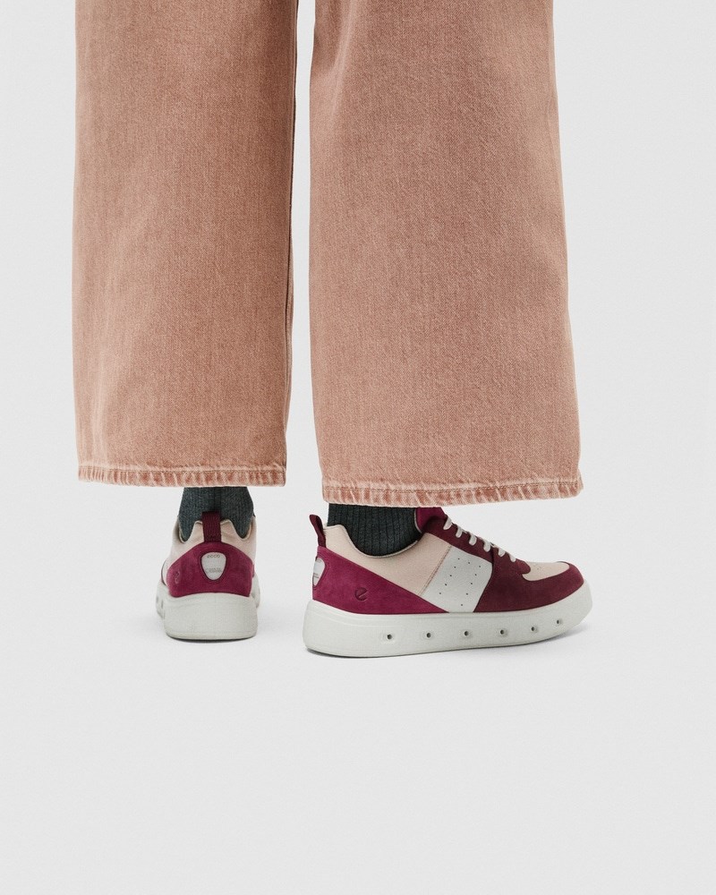 ECCO STREET 720 Damen Ledersneaker mit Gore-Tex - Rot