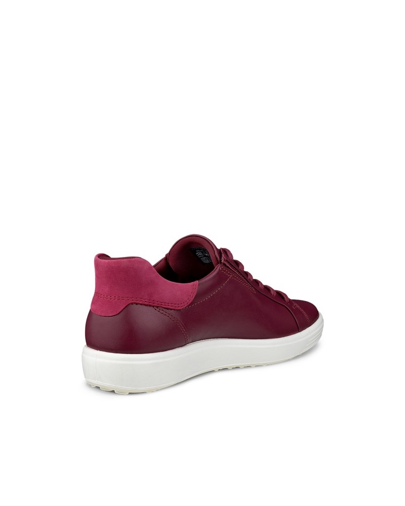 ECCO SOFT 7 Damen Ledersneaker - Rot