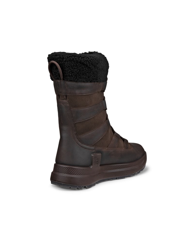 ECCO Solice Damen Wasserdichte Winterstiefel aus Nubukleder  - Braun