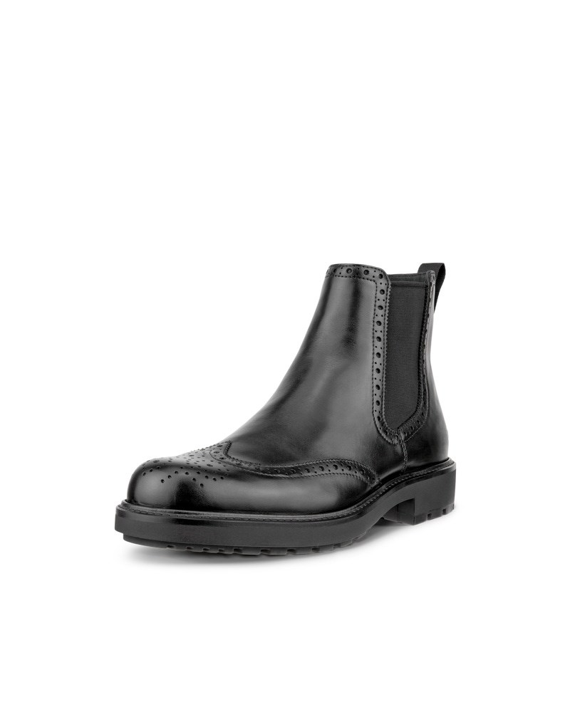 ECCO Metropole Oslo Herren Chelsea Boot aus Leder - Schwarz
