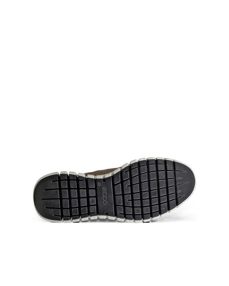 ECCO Gruuv Herren Sneaker aus Nubukleder mit Gore-Tex - Braun