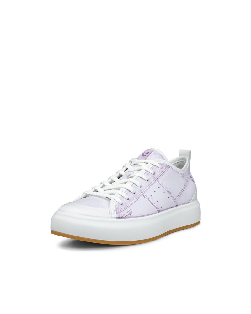 ECCO Street Ace Damen Ledersneaker - Lila