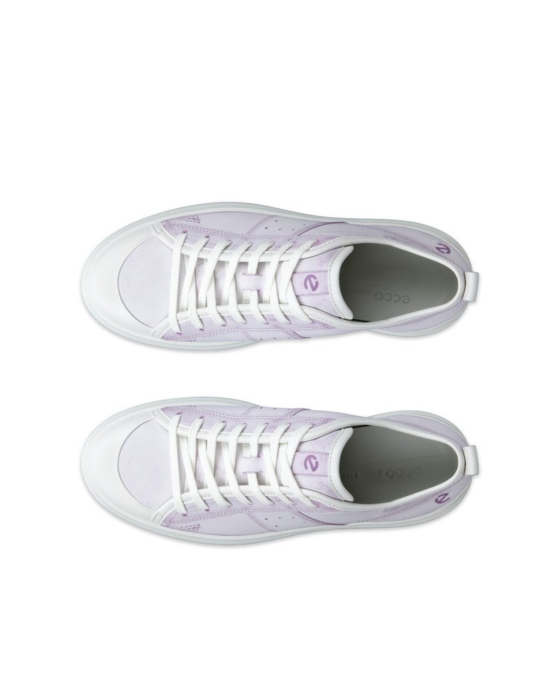 ECCO Street Ace Damen Ledersneaker - Lila
