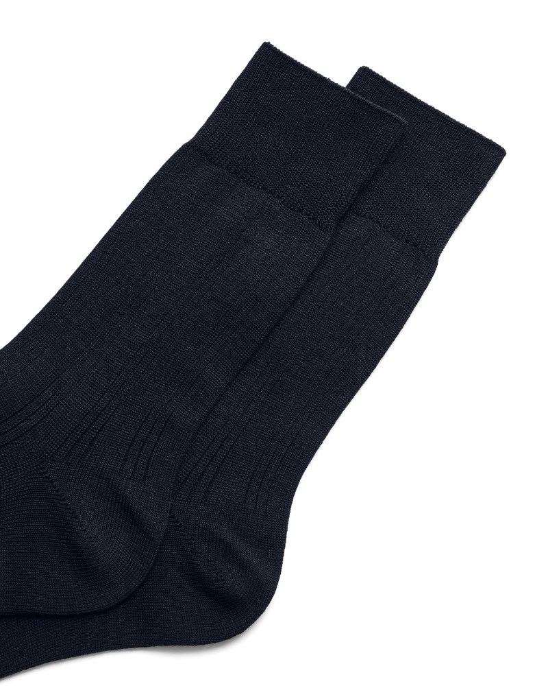 ECCO Herren Gerippte Socken - Blau