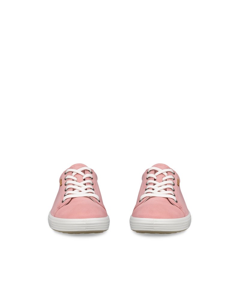 ECCO Soft 7 Damen Sneaker aus Nubukleder - Rosa