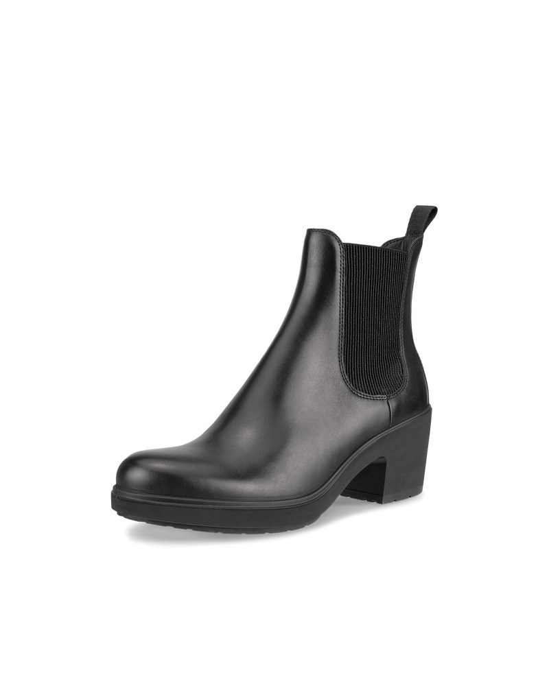 ECCO Metropole Zurich Damen Chelsea Boot aus Leder - Schwarz