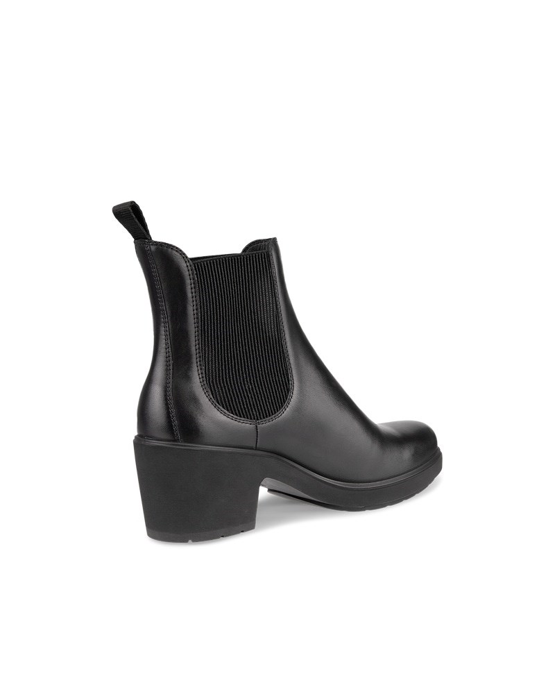 ECCO Metropole Zurich Damen Chelsea Boot aus Leder - Schwarz