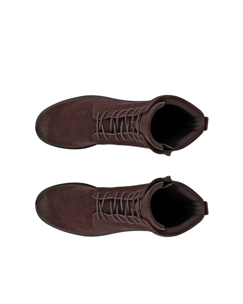 ECCO METROPOLE VIENNA Damen Schnürstiefel aus Leder - Braun