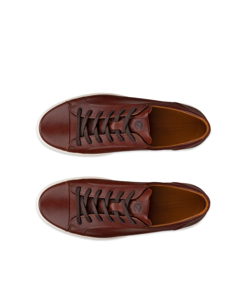 ECCO Soft 7 Herren Ledersneaker - Braun