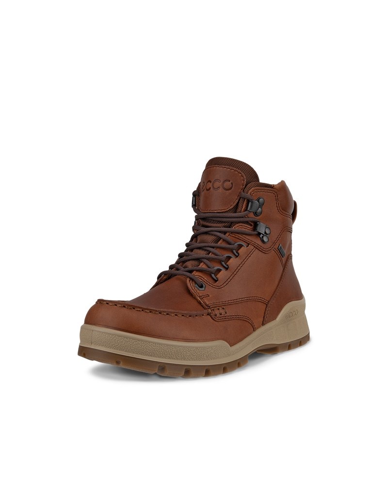 ECCO Track 25 Damen Halbhoher Stiefel aus Leder mit Gore-Tex - Braun